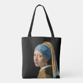 Tote Bag Johannes Vermeer - Fille avec une oreille perle (Dos)