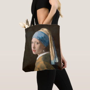 Tote Bag Johannes Vermeer, Girl with a Pearl Earring (1665)