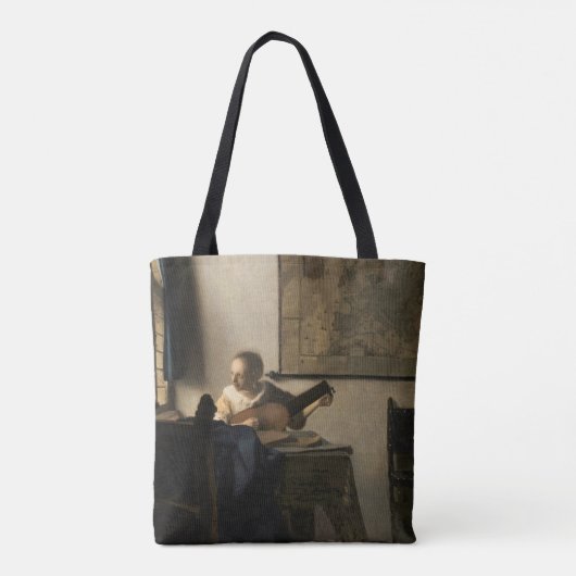 Tote Bag Johannes Vermeer - Jeune femme avec un trait (Dos)