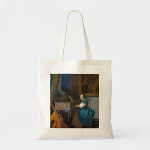 Tote Bag Johannes Vermeer - Lady assise à une virginale