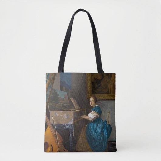 Tote Bag Johannes Vermeer - Lady assise à une virginale (Devant)
