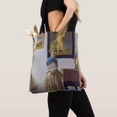 Tote Bag Johannes Vermeer - Lady debout dans une virginale (De près)