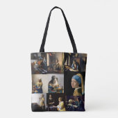 Tote Bag Johannes Vermeer - Patchwork de chefs-d'oeuvre (Dos)