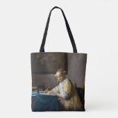 Tote Bag Johannes Vermeer - Une dame écrit une lettre (Dos)