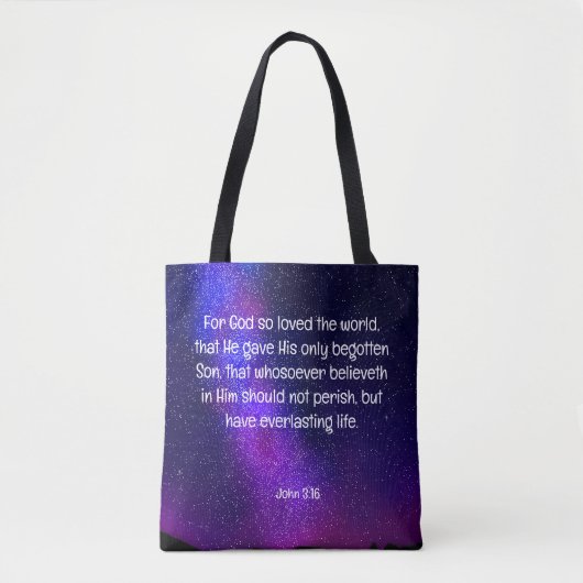 Tote Bag John 3:16 (Devant)