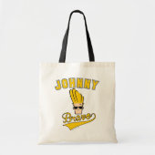 Tote Bag Johnny Bravo Collegiate Graphic (Devant)