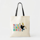 Tote Bag Johnny Bravo - Faites Le Singe Avec Moi ! (Devant)