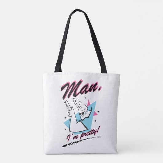 Tote Bag Johnny Bravo - Man I'm Pretty Retro Graphic (Dos)