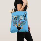 Tote Bag Johnny Bravo Palm Tree Name (De près)
