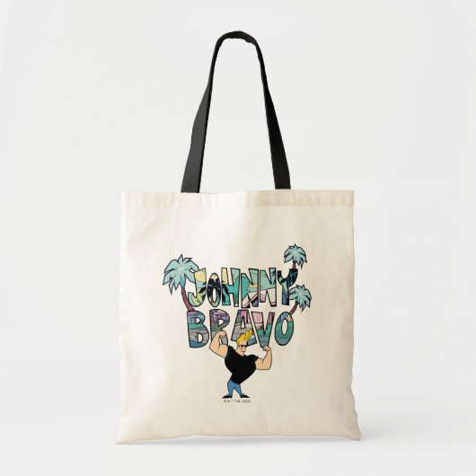 Tote Bag Johnny Bravo Palm Tree Nom (Devant)