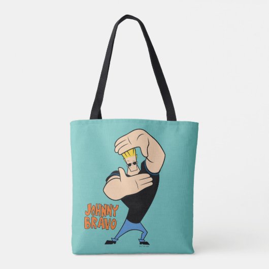 Tote Bag Johnny Bravo Picture Frame Pose (Dos)