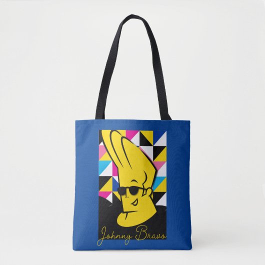 Tote Bag Johnny Bravo Pop Art Graphic (Devant)