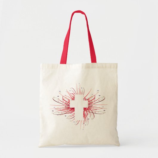 Tote Bag JOIE ! dans la croix (Devant)