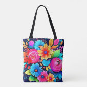 Tote Bag Joie d'Art Floral Vibrant (Dos)