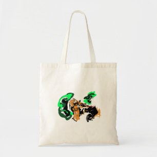 Tote Bag Joie de loup d'hiver