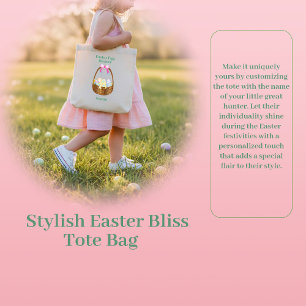 Tote Bag Joie de Pâques élégante