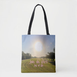 Tote Bag Joie de vivre, Joy of Life - Rose