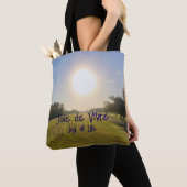 Tote Bag Joie de vivre Navy (De près)