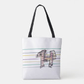 Tote Bag Joie d'été loup (Dos)