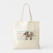 Tote Bag Joie d'été loup (Dos)