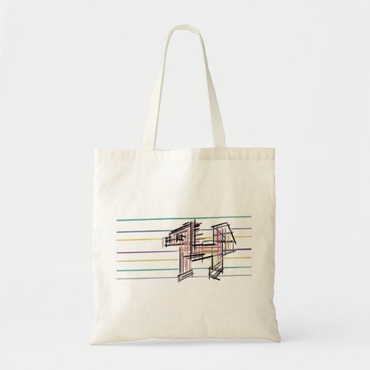 Tote Bag Joie d'été loup (Devant)