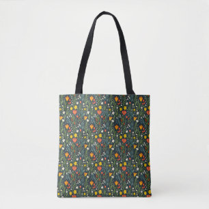 Tote Bag Joie florissante : Motif floral du printemps