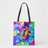 Tote Bag Joie géométrique vive (Devant)