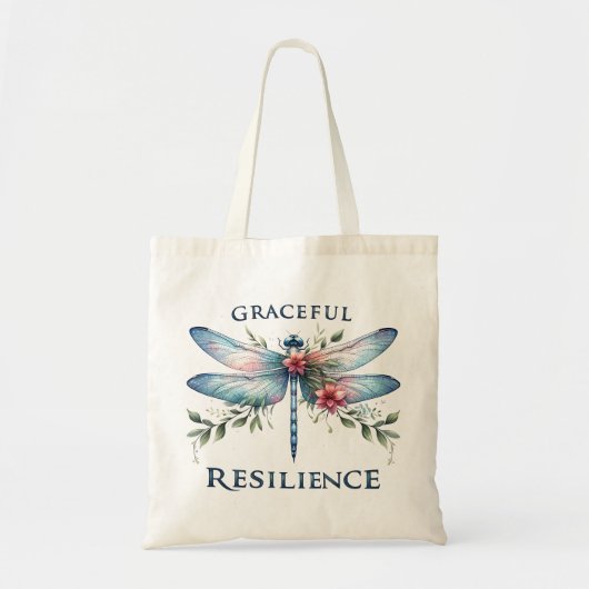 Tote Bag Joie légère - libellule artistique (Devant)