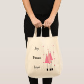 Tote Bag Joie Paix Amour... (Devant (produit))