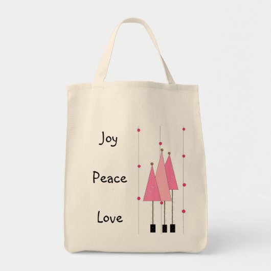 Tote Bag Joie Paix Amour... (Devant)