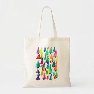 Tote Bag Joli aquarelle arbres de Noël