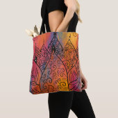 Tote Bag Joli Art Floral (De près)