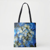 Tote Bag Joli bleu Hydrangea Floral (Devant)