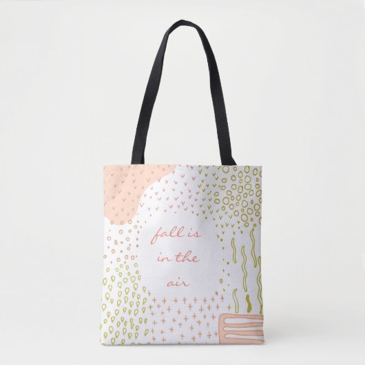 Tote Bag joli boho d'automne géométrique abstrait graphique (Devant)