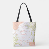 Tote Bag joli boho d'automne géométrique abstrait graphique (Dos)