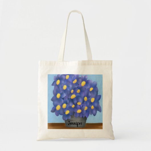 Tote Bag Joli bouquet de fleurs violettes (Devant)
