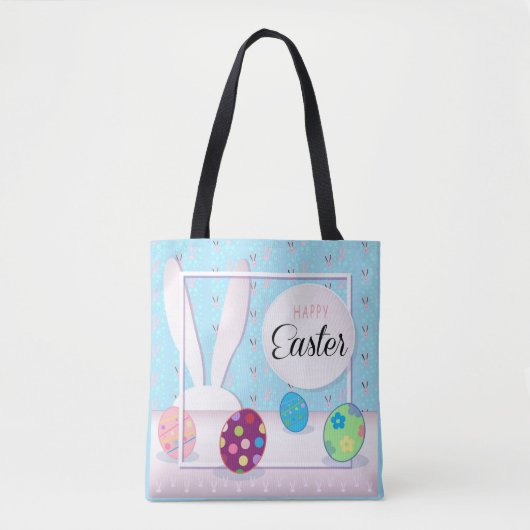 Tote Bag Joli Bunny Boeuf de Pâques Chasse Printemps (Devant)