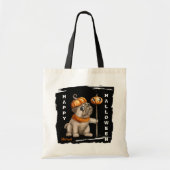 Tote Bag Joli Carlin Chiot Enfants Halloween Trick ou Treat (Devant)