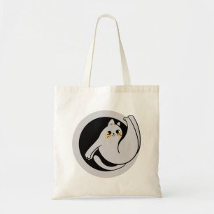 Tote Bag joli chat athlétique chat gris énergique chat