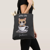 Tote Bag Joli Chat Café Drôle (De près)