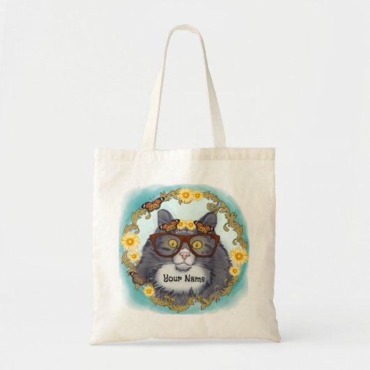 Tote Bag Joli Chat Floof (Devant)