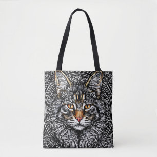 Tote Bag Joli chat Maine Coon