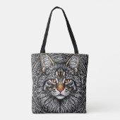Tote Bag Joli chat Maine Coon (Dos)