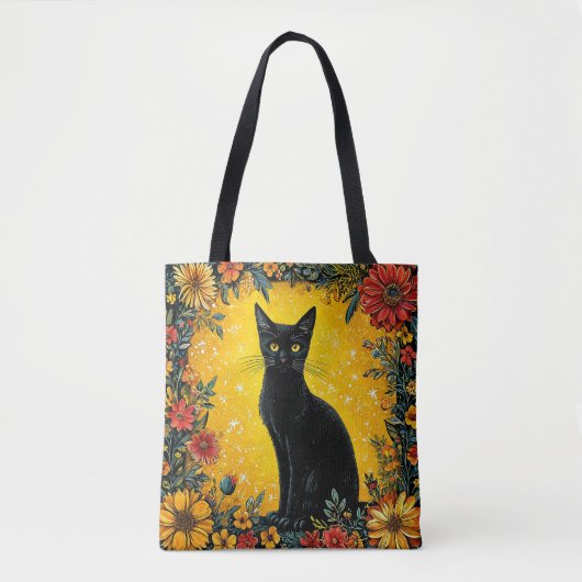 Tote Bag Joli chat noir (Devant)