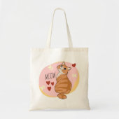Tote Bag Joli chat orange (Devant)