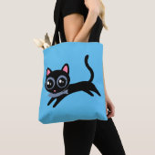 Tote Bag Joli chaton avec poisson (De près)