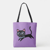 Tote Bag Joli chaton avec poisson (Dos)