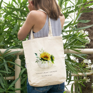Tote Bag Joli Citrouille de tournesol rustique Baby shower 