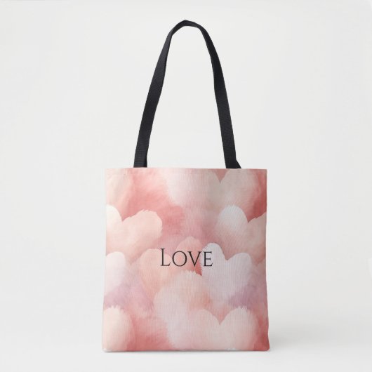 Tote Bag Joli Coeur rose (Devant)