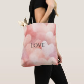 Tote Bag Joli Coeur rose (De près)